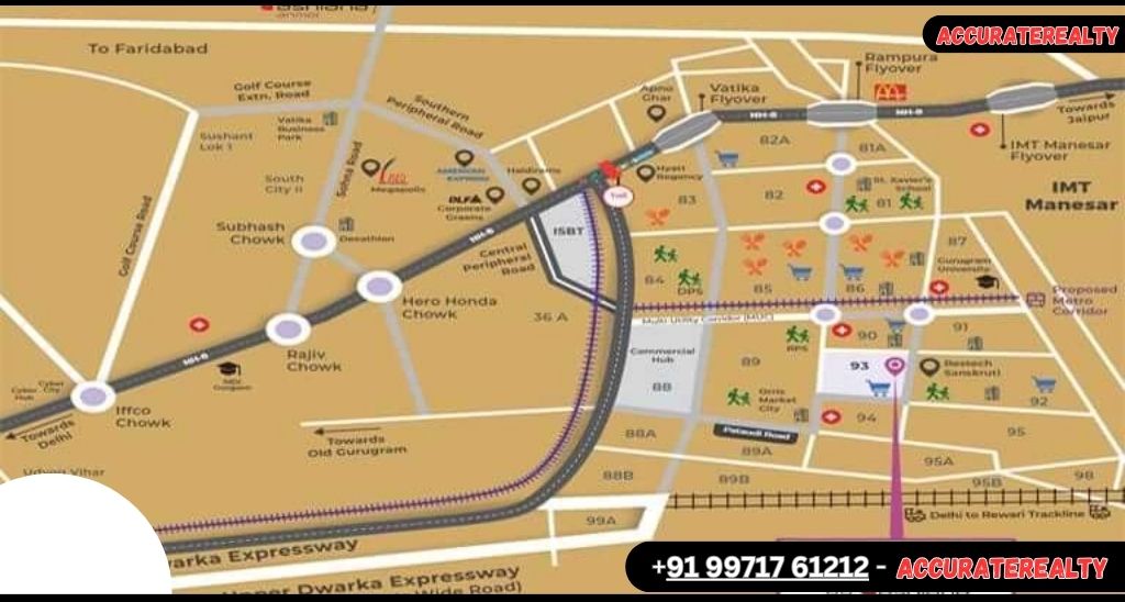 Map of Ashiana Amarah Site