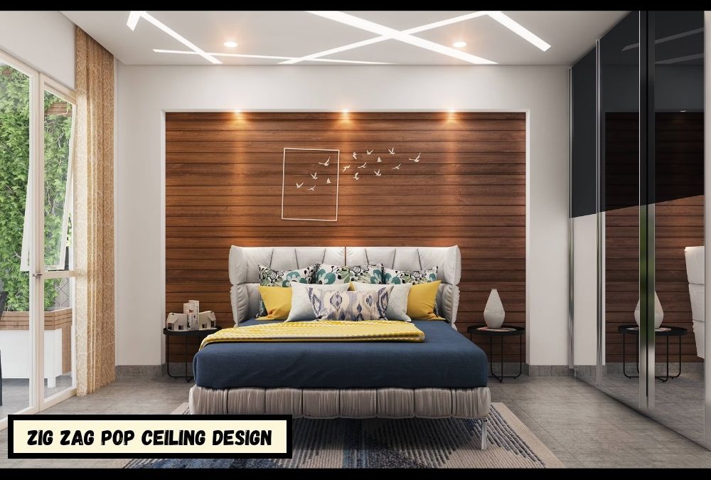 Zig Zag POP False Ceiling Design