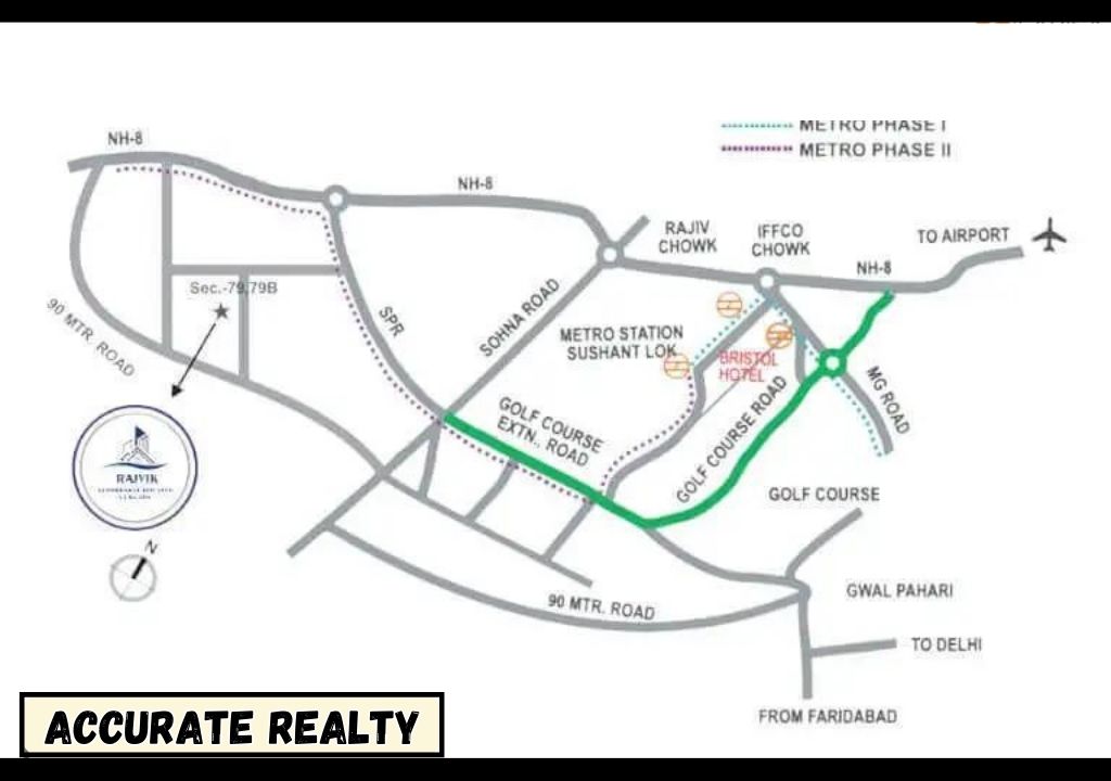 Rajvik Greens 79 Location Map