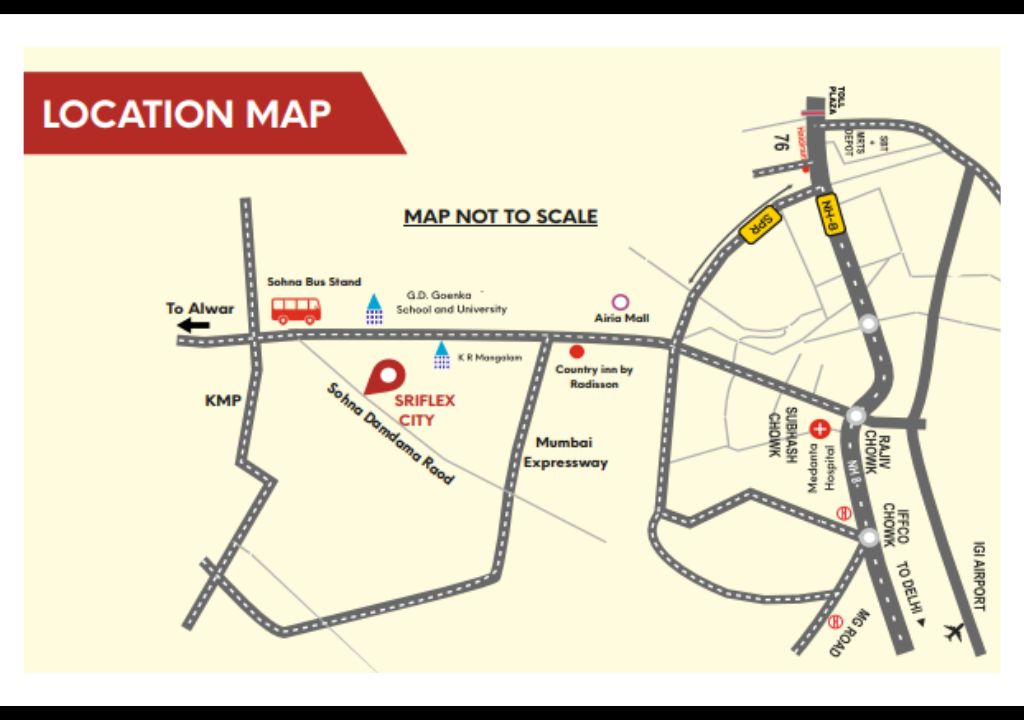 Sriflex City Location Map