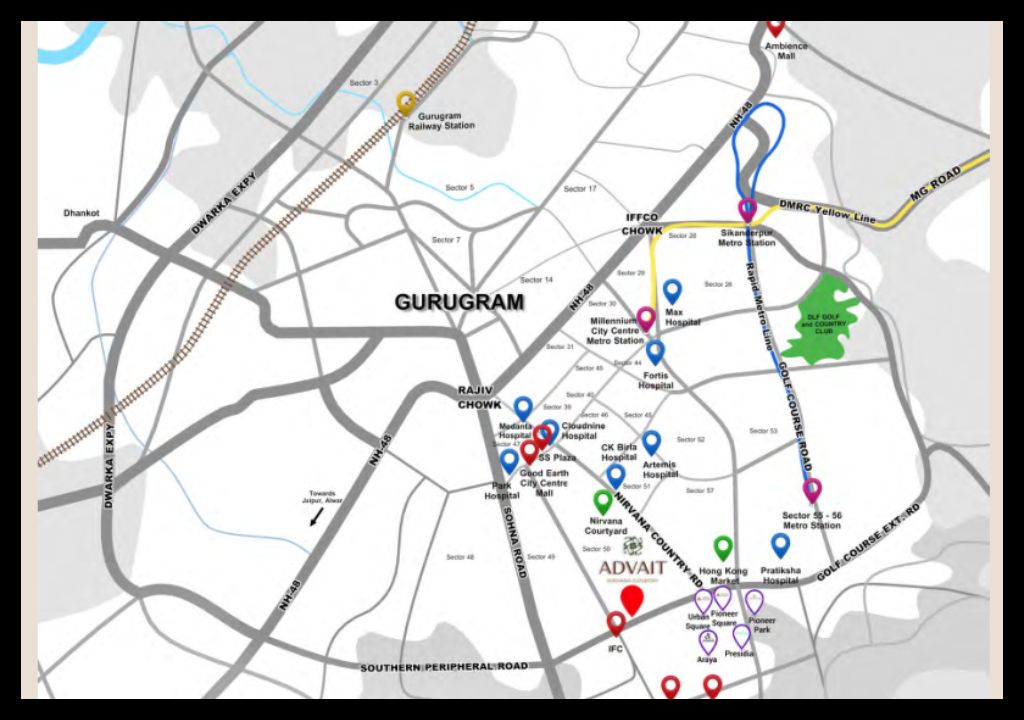 Pioneer Advait Location Map