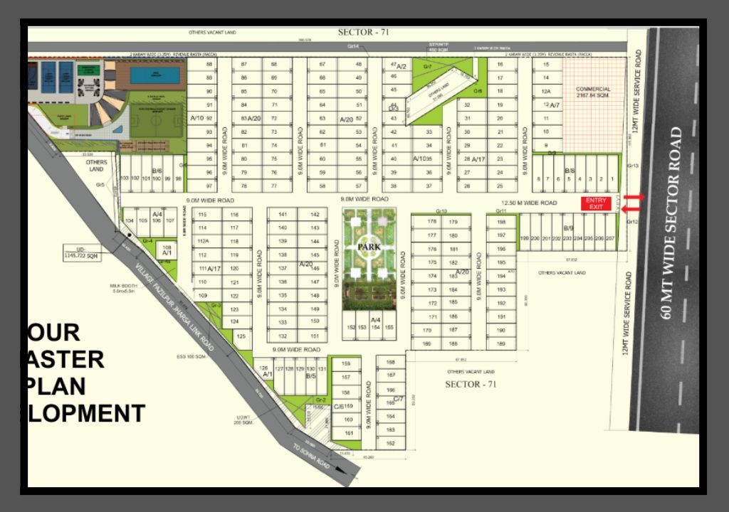 Trehan 71 Floors Site Plan