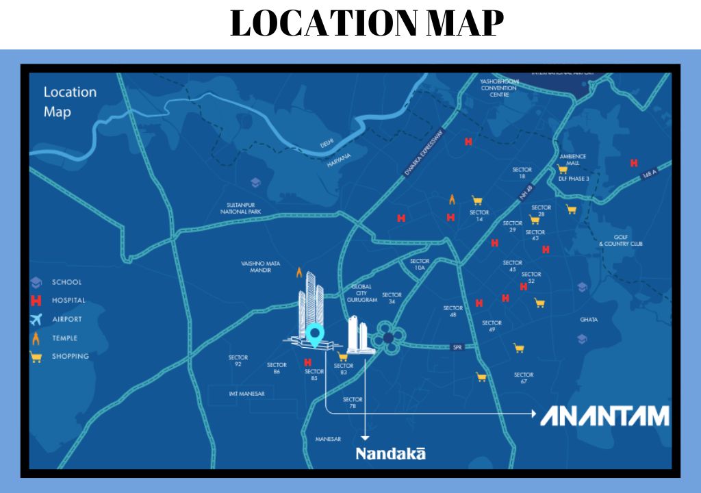 anantam location map 