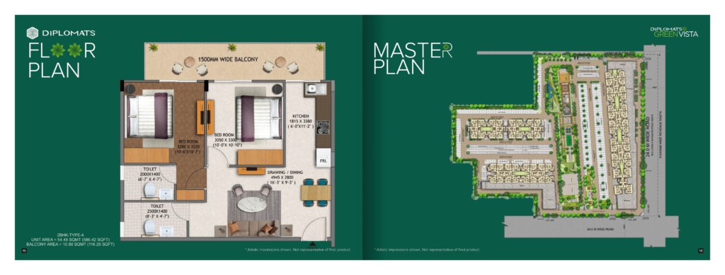 Diplomats Greens Vista floor plan