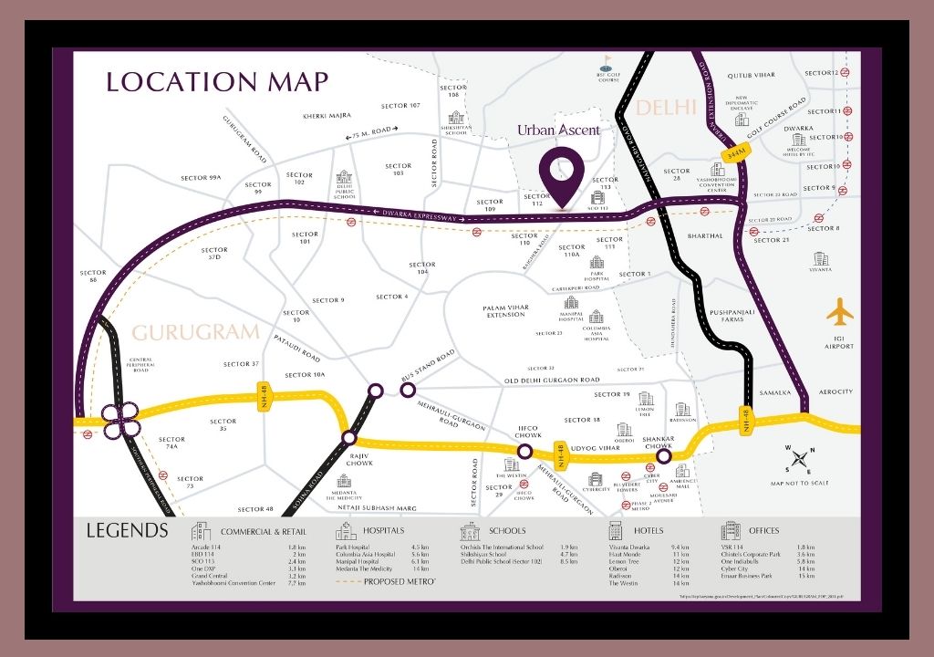 Emaar Urban Ascent Location Map