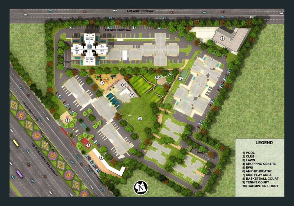 Pareena Elite Residences Site Plan